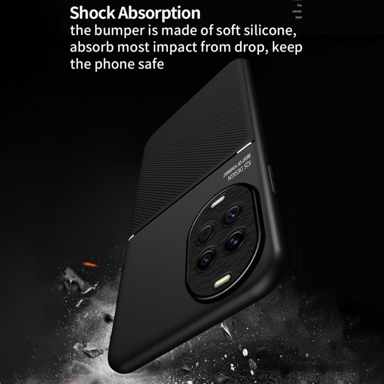 For Huawei nova 14 Classic Tilt Strip Grain Magnetic PC Hybrid TPU Phone Case