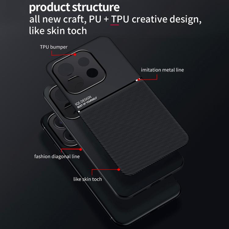 For Huawei Enjoy 90 Pro Max 5G Classic Tilt Strip Grain Magnetic PC Hybrid TPU Phone Case