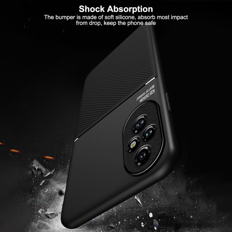 For Honor 200 Pro Classic Tilt Strip Grain Magnetic PC Hybrid TPU Phone Case