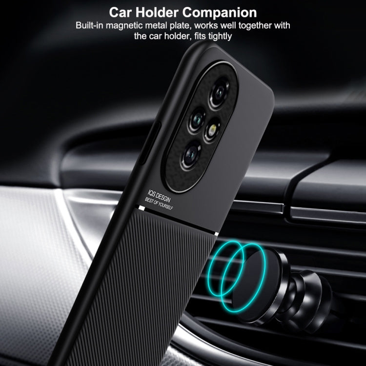 For Honor 200 Classic Tilt Strip Grain Magnetic PC Hybrid TPU Phone Case