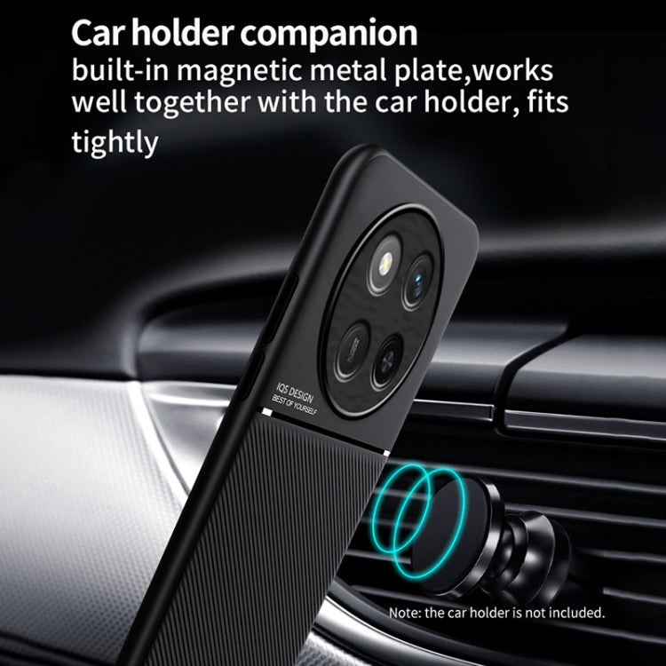 For Honor X60 Classic Tilt Strip Grain Magnetic PC Hybrid TPU Phone Case