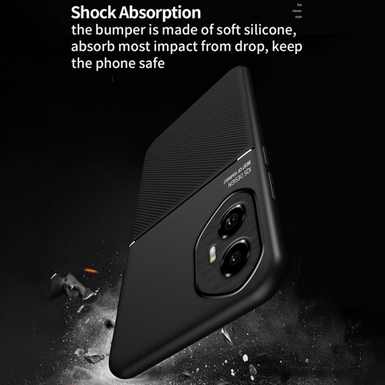 For Honor 300 Pro Classic Tilt Strip Grain Magnetic PC Hybrid TPU Phone Case