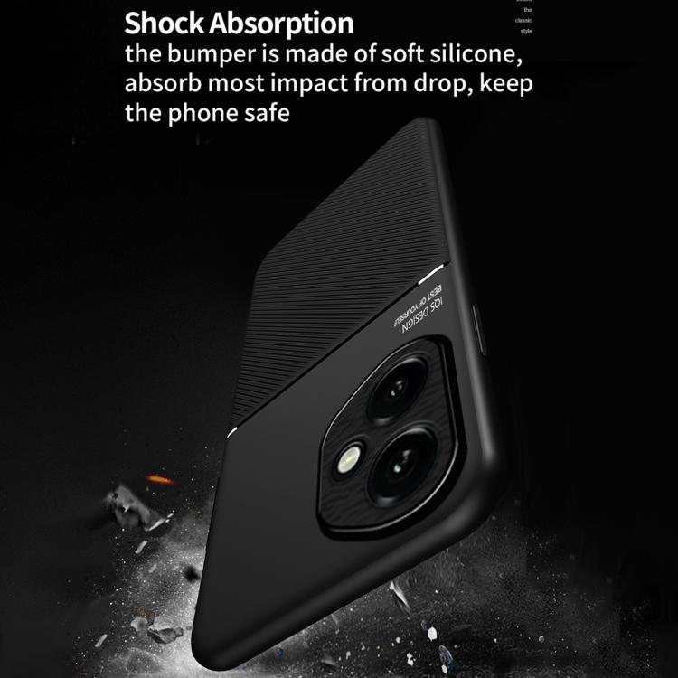 For Honor 400 Global 156.5mm Classic Tilt Strip Grain Magnetic PC Hybrid TPU Phone Case