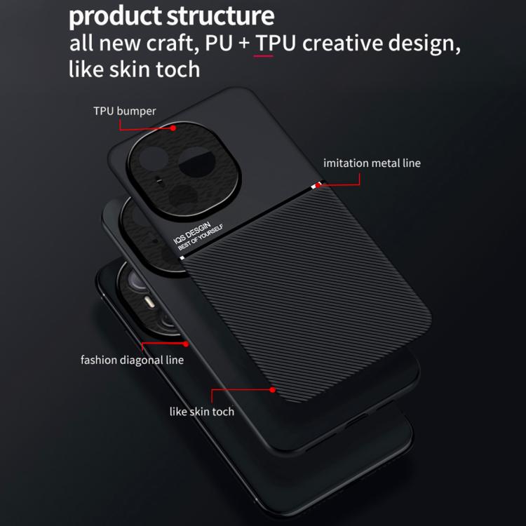 For Honor Power Classic Tilt Strip Grain Magnetic PC Hybrid TPU Phone Case