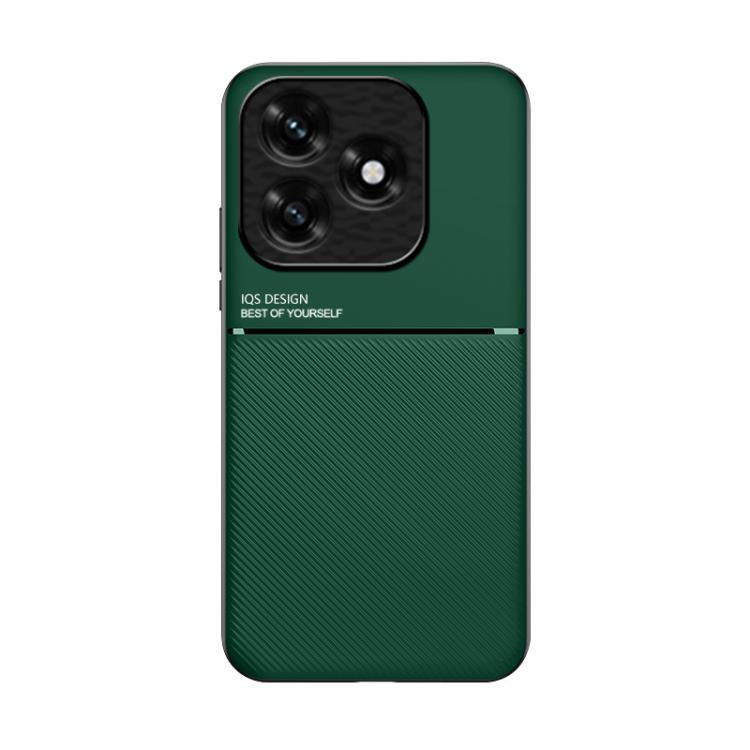 For Honor X5c 4G / X5c Plus Classic Tilt Strip Grain Magnetic PC Hybrid TPU Phone Case