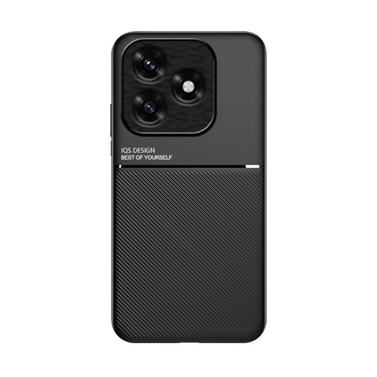 For Honor X5c 4G / X5c Plus Classic Tilt Strip Grain Magnetic PC Hybrid TPU Phone Case