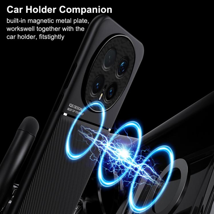 For Honor Magic8 Classic Tilt Strip Grain Magnetic PC Hybrid TPU Phone Case