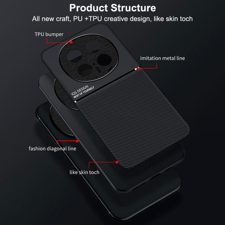 For Honor Magic8 Classic Tilt Strip Grain Magnetic PC Hybrid TPU Phone Case