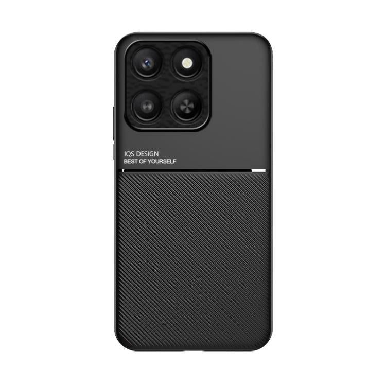 For Honor 400 Smart / X7d 4G / 5G Classic Tilt Strip Grain Magnetic PC Hybrid TPU Phone Case