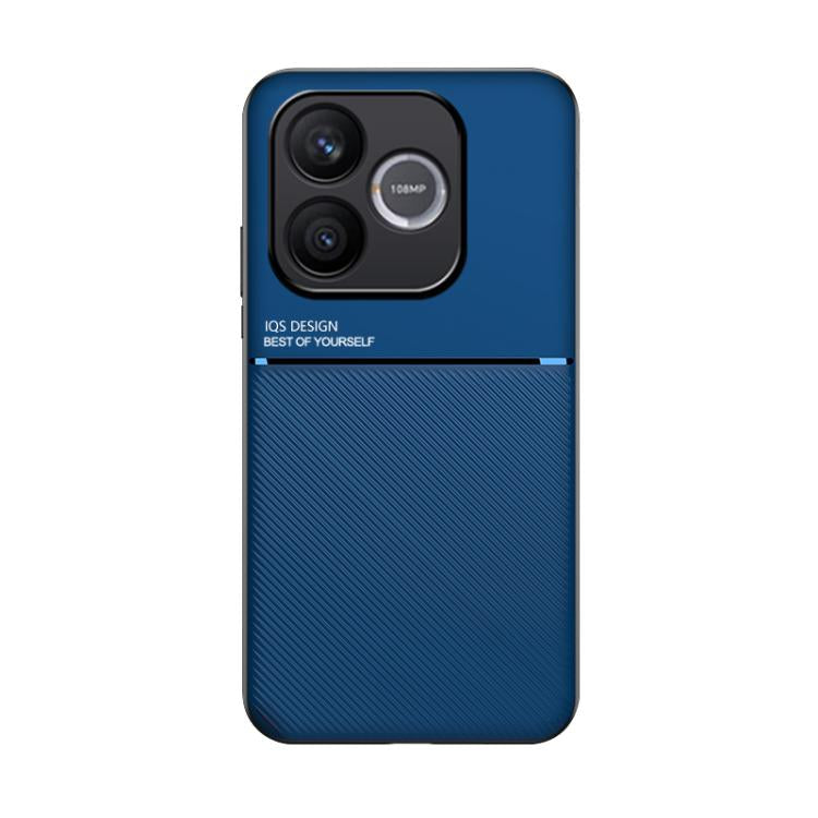 For Honor 600 Lite Global Classic Tilt Strip Grain Magnetic PC Hybrid TPU Phone Case