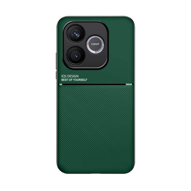 For Honor 600 Lite Global Classic Tilt Strip Grain Magnetic PC Hybrid TPU Phone Case