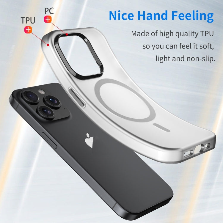 For iPhone 16 Pro MagSafe Frosted Translucent TPU + PC Full Coverage Phone Case