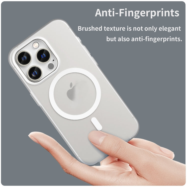 For iPhone 16 Pro MagSafe Frosted Translucent TPU + PC Full Coverage Phone Case