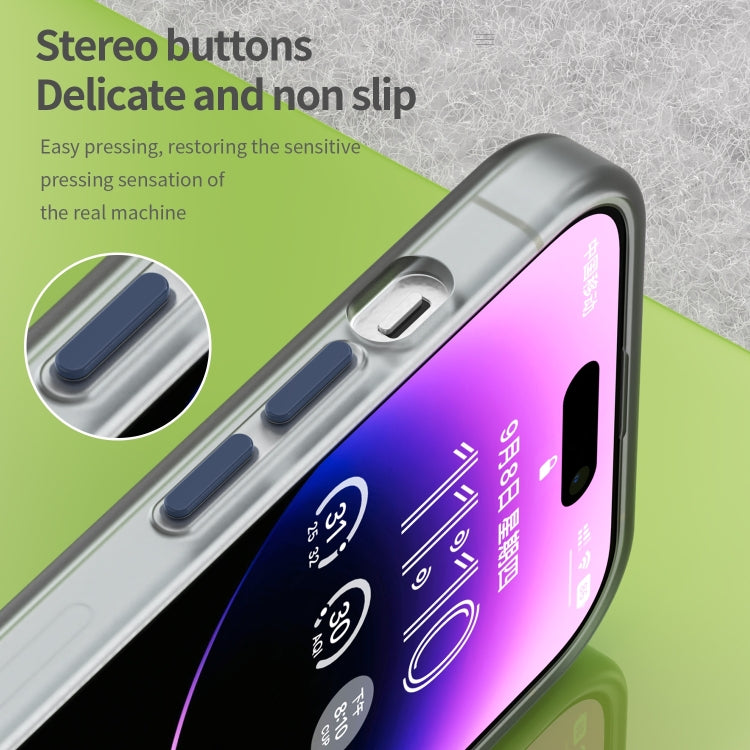 For iPhone 16 Pro MagSafe Frosted Translucent TPU + PC Full Coverage Phone Case