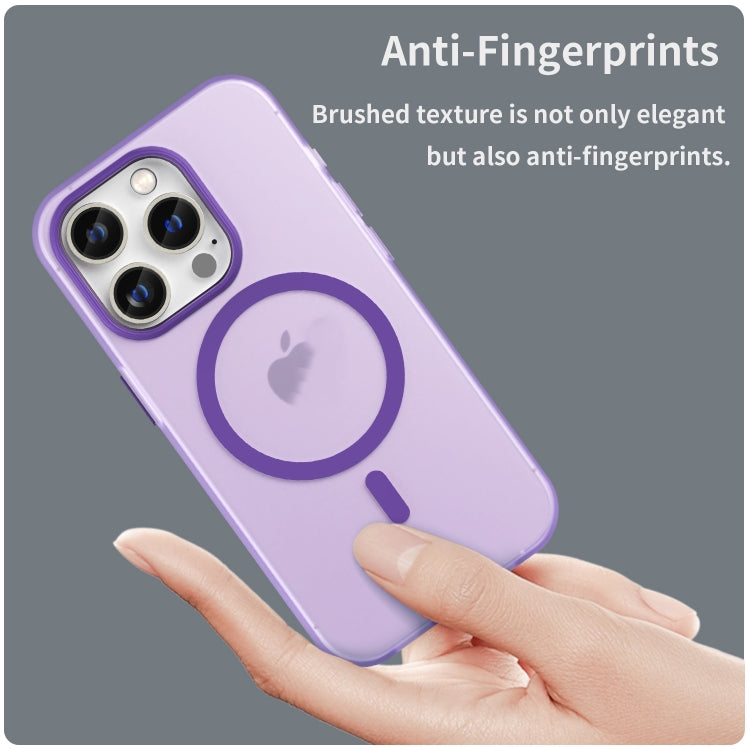 For iPhone 16 Pro MagSafe Frosted Translucent TPU + PC Full Coverage Phone Case