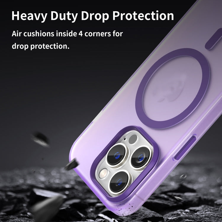 For iPhone 16 Pro MagSafe Frosted Translucent TPU + PC Full Coverage Phone Case