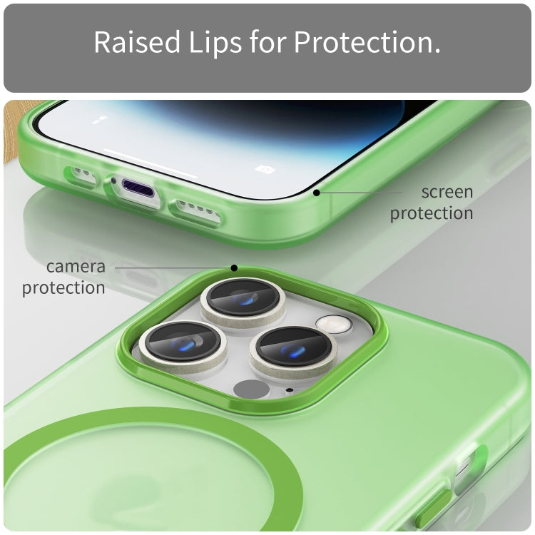 For iPhone 16 Pro MagSafe Frosted Translucent TPU + PC Full Coverage Phone Case