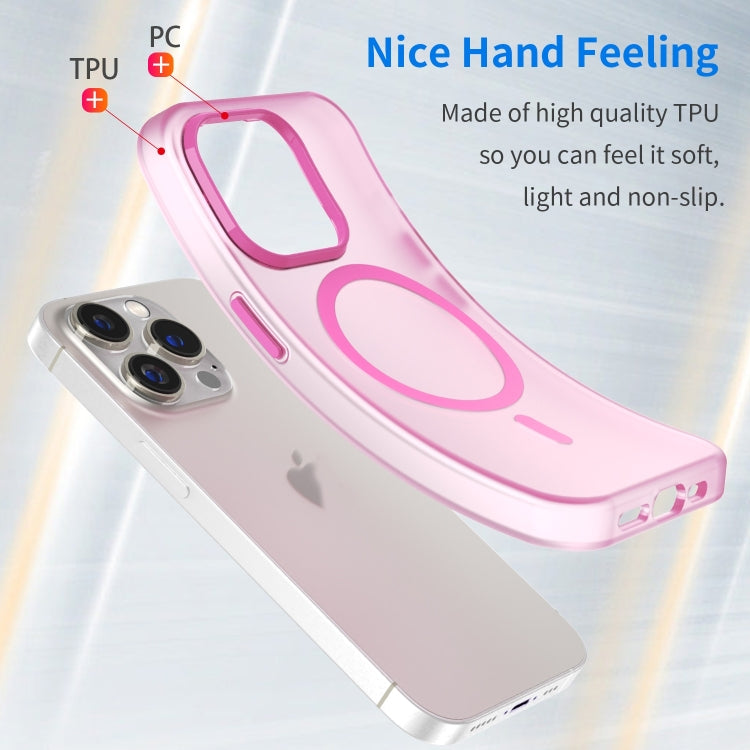 For iPhone 16 Pro MagSafe Frosted Translucent TPU + PC Full Coverage Phone Case