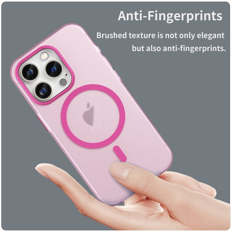 For iPhone 16 Pro MagSafe Frosted Translucent TPU + PC Full Coverage Phone Case