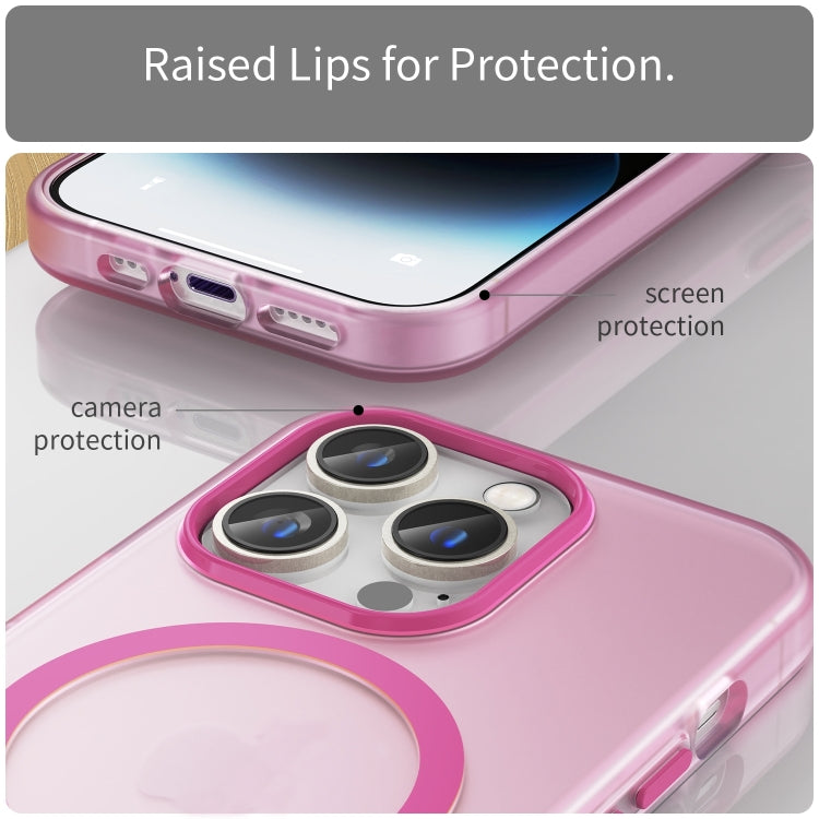 For iPhone 16 Pro MagSafe Frosted Translucent TPU + PC Full Coverage Phone Case