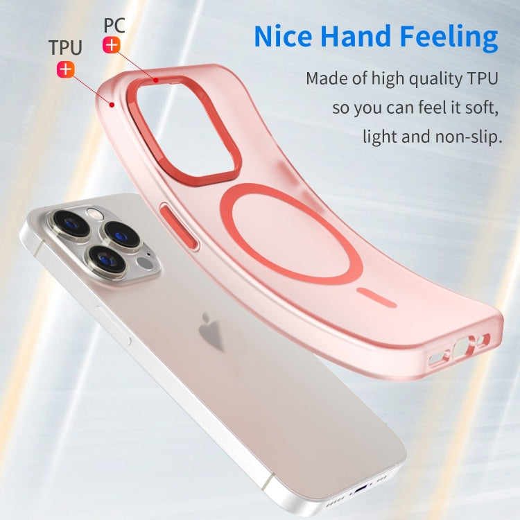 For iPhone 16 Pro MagSafe Frosted Translucent TPU + PC Full Coverage Phone Case