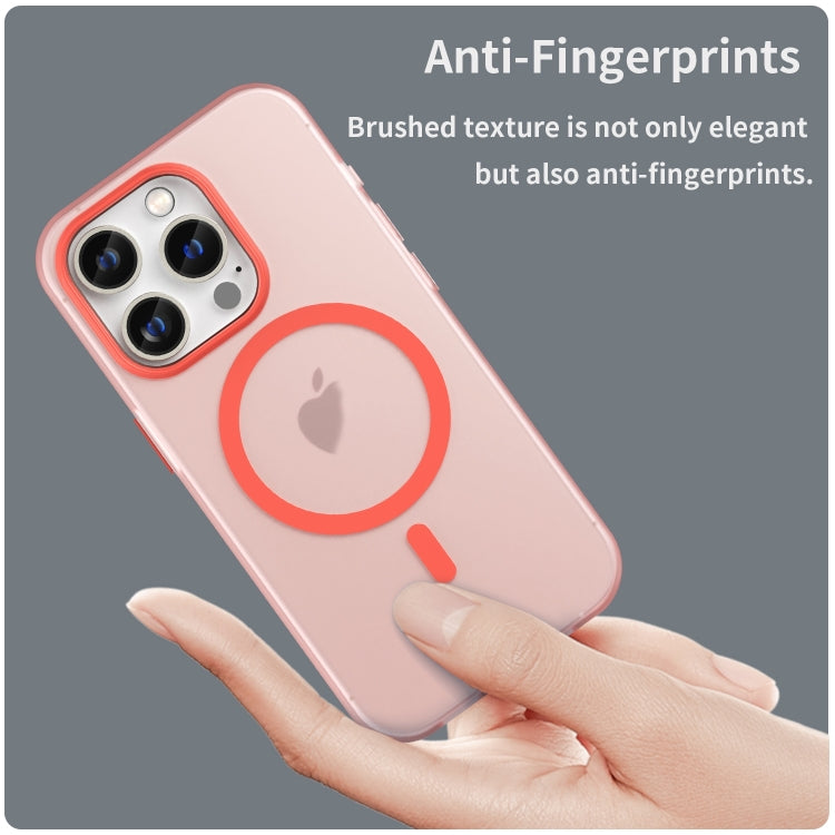 For iPhone 16 Pro MagSafe Frosted Translucent TPU + PC Full Coverage Phone Case