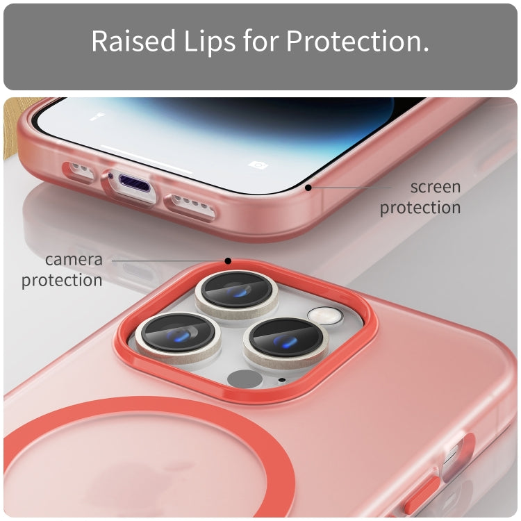 For iPhone 16 Pro MagSafe Frosted Translucent TPU + PC Full Coverage Phone Case