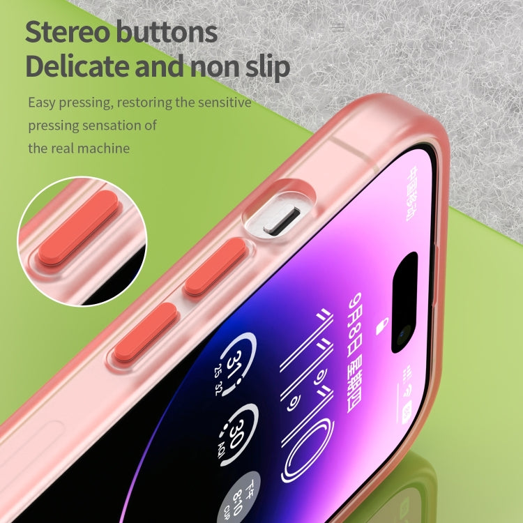 For iPhone 16 Pro MagSafe Frosted Translucent TPU + PC Full Coverage Phone Case