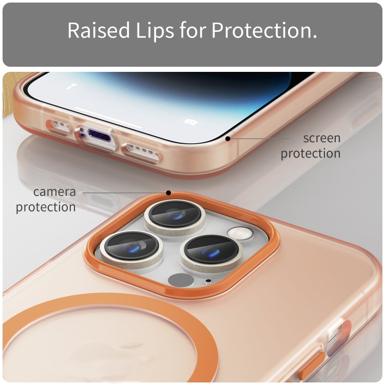 For iPhone 16 Pro MagSafe Frosted Translucent TPU + PC Full Coverage Phone Case