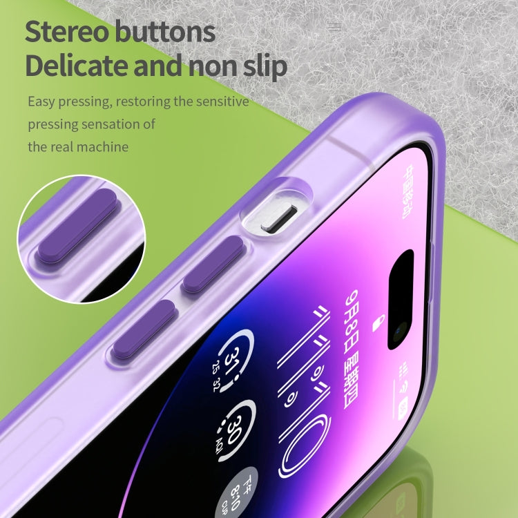 For iPhone 16 Pro Max MagSafe Frosted Translucent TPU + PC Full Coverage Phone Case