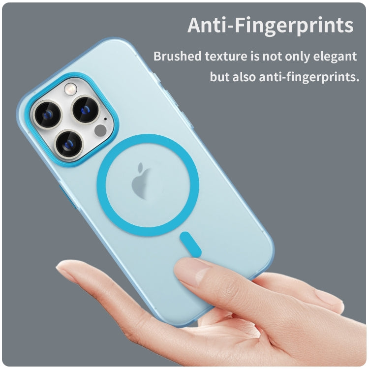 For iPhone 16 Pro Max MagSafe Frosted Translucent TPU + PC Full Coverage Phone Case