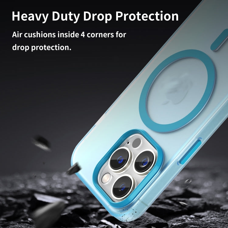 For iPhone 16 Pro Max MagSafe Frosted Translucent TPU + PC Full Coverage Phone Case