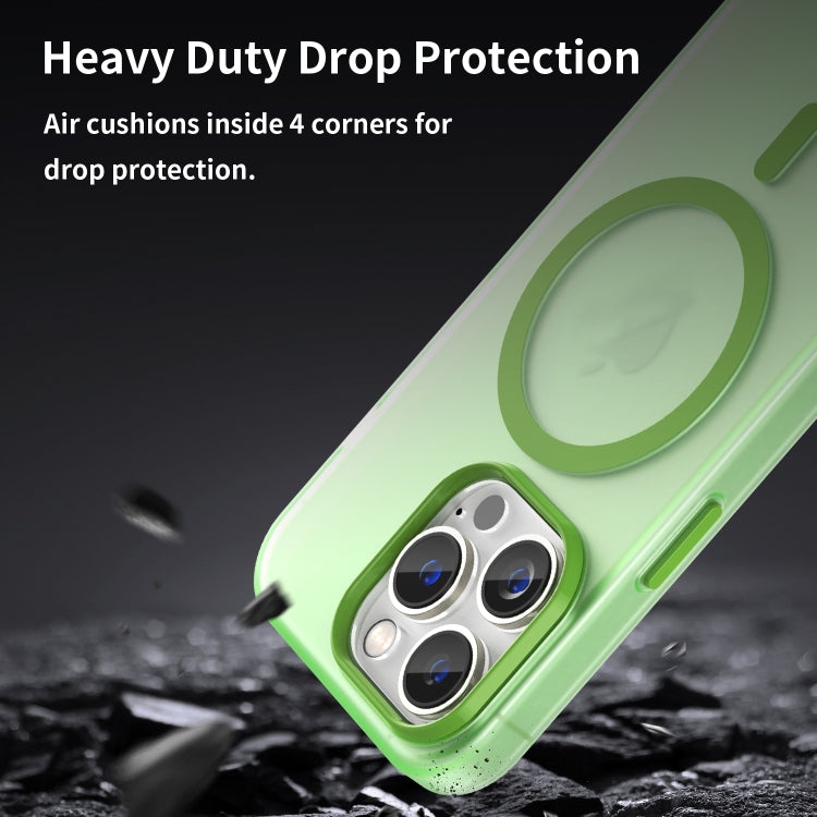 For iPhone 16 Pro Max MagSafe Frosted Translucent TPU + PC Full Coverage Phone Case
