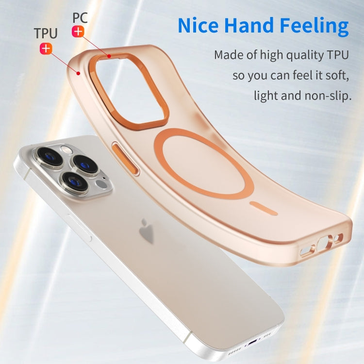 For iPhone 16 Pro Max MagSafe Frosted Translucent TPU + PC Full Coverage Phone Case