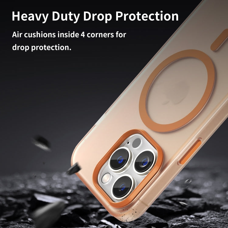 For iPhone 16 Pro Max MagSafe Frosted Translucent TPU + PC Full Coverage Phone Case