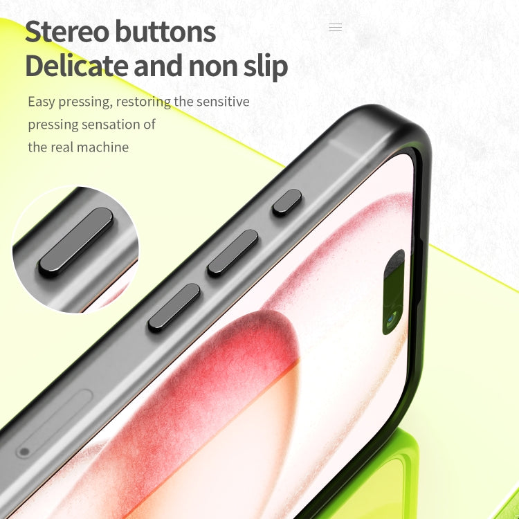 For iPhone 15 Pro Max MagSafe Frosted Translucent TPU + PC Full Coverage Phone Case