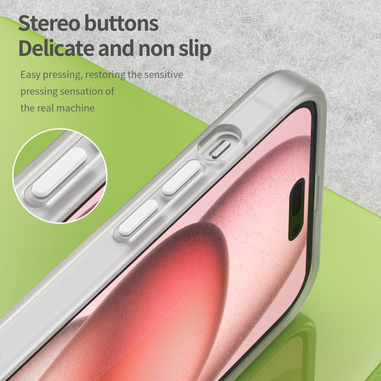 For iPhone 15 Plus MagSafe Frosted Translucent TPU + PC Full Coverage Phone Case