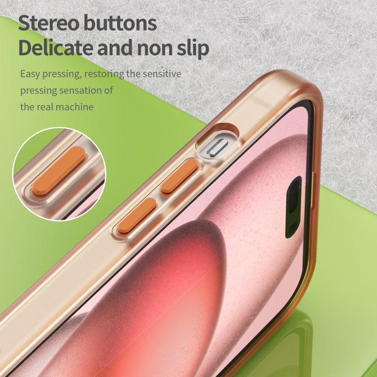 For iPhone 15 Plus MagSafe Frosted Translucent TPU + PC Full Coverage Phone Case