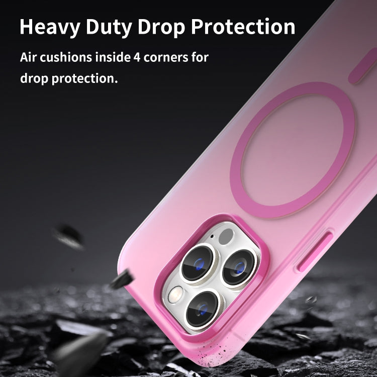 For iPhone 14 Pro Max MagSafe Frosted Translucent TPU + PC Full Coverage Phone Case