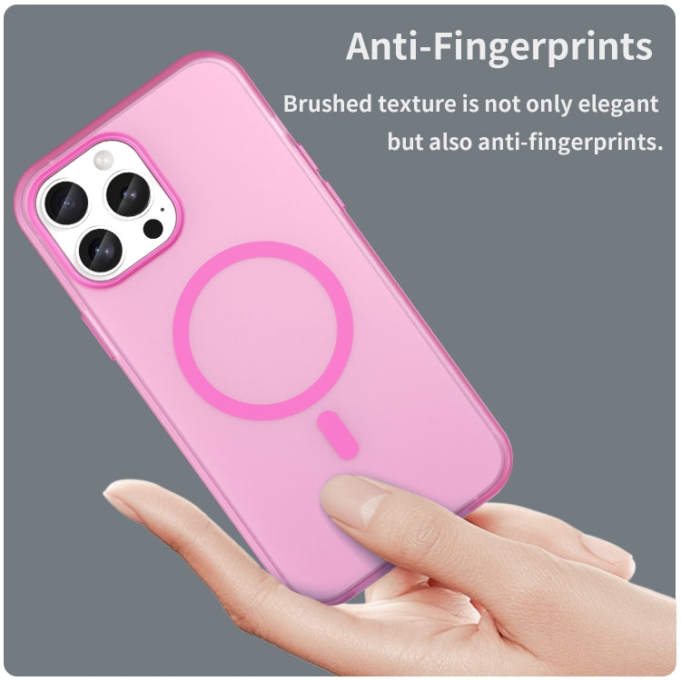 For iPhone 13 Pro Max MagSafe Frosted Translucent TPU + PC Full Coverage Phone Case