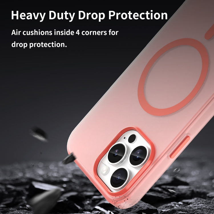 For iPhone 13 Pro Max MagSafe Frosted Translucent TPU + PC Full Coverage Phone Case