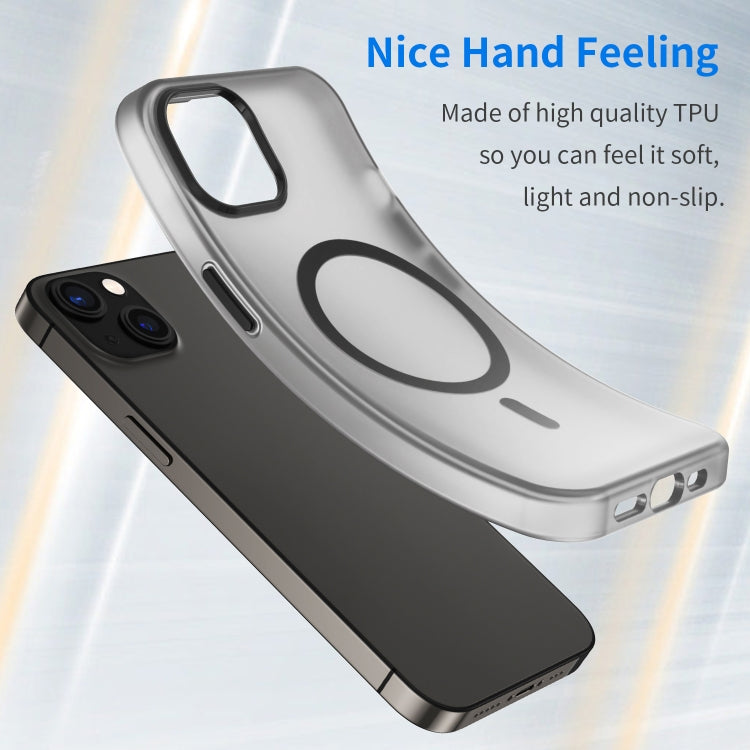For iPhone 13 MagSafe Frosted Translucent TPU + PC Full Coverage Phone Case