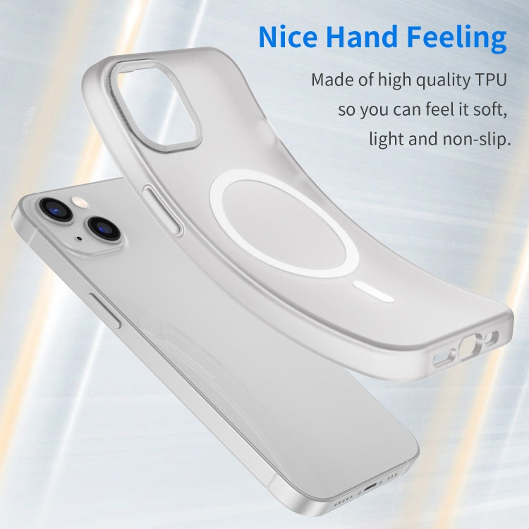 For iPhone 13 MagSafe Frosted Translucent TPU + PC Full Coverage Phone Case