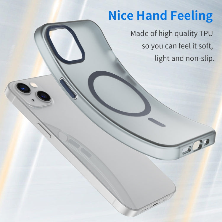 For iPhone 13 MagSafe Frosted Translucent TPU + PC Full Coverage Phone Case