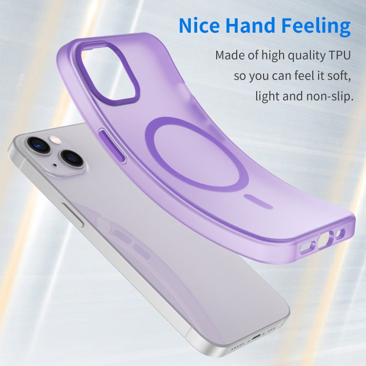 For iPhone 13 MagSafe Frosted Translucent TPU + PC Full Coverage Phone Case