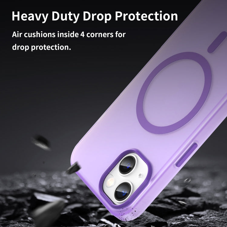 For iPhone 13 MagSafe Frosted Translucent TPU + PC Full Coverage Phone Case