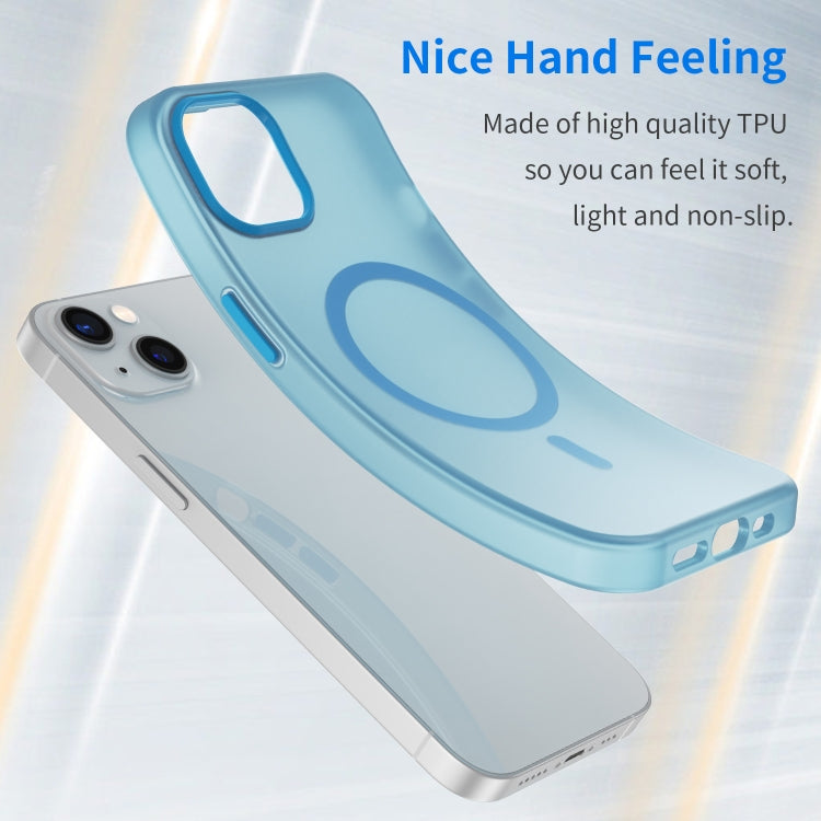 For iPhone 13 MagSafe Frosted Translucent TPU + PC Full Coverage Phone Case