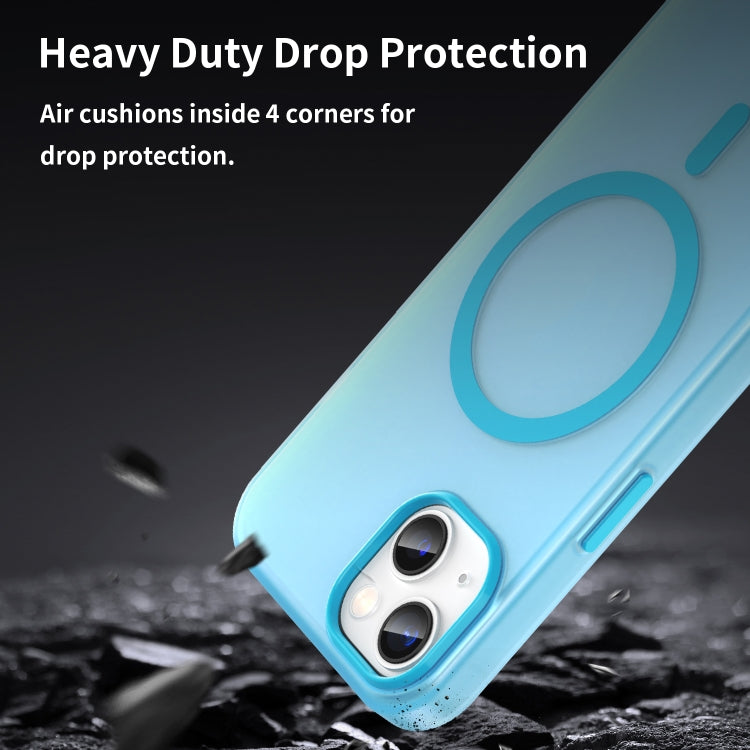 For iPhone 13 MagSafe Frosted Translucent TPU + PC Full Coverage Phone Case