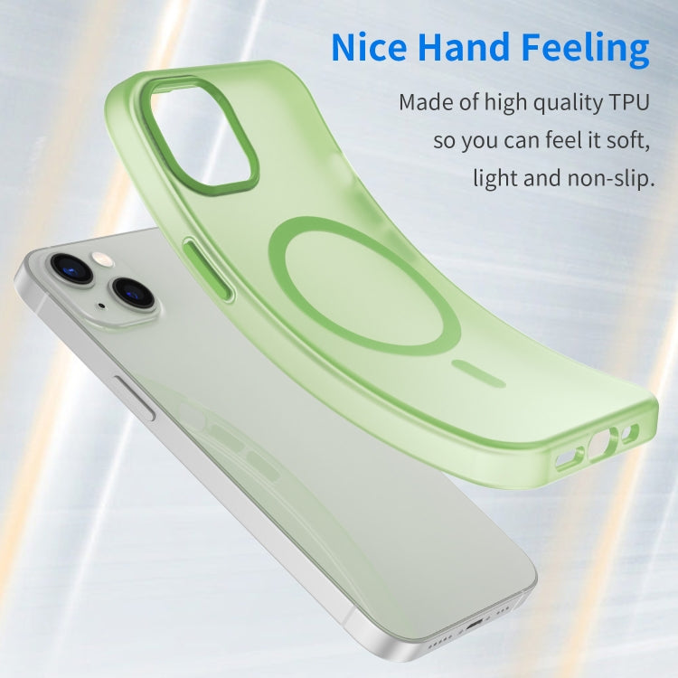For iPhone 13 MagSafe Frosted Translucent TPU + PC Full Coverage Phone Case
