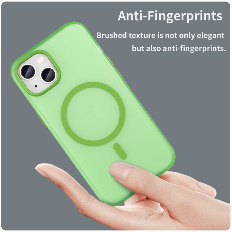 For iPhone 13 MagSafe Frosted Translucent TPU + PC Full Coverage Phone Case